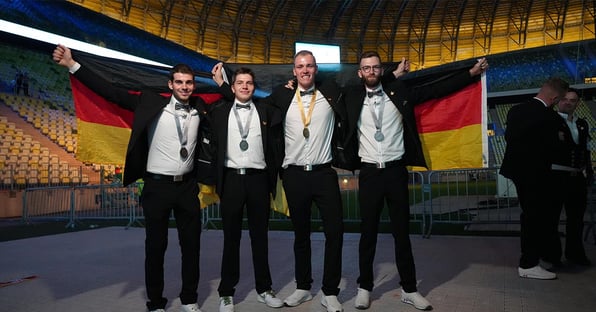 Deutsche Nationalmannschaft der Bauberufe triumphiert bei den Euroskills 2023
