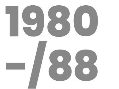 Jahreszahlen 1980-88