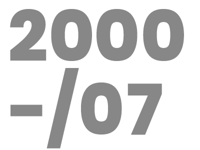 Jahreszahl 2000-07
