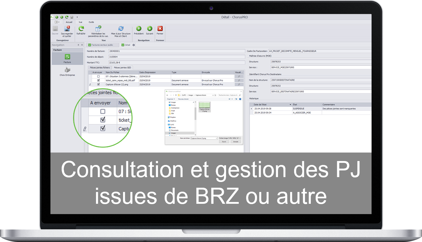 consultation facture client chorus pro